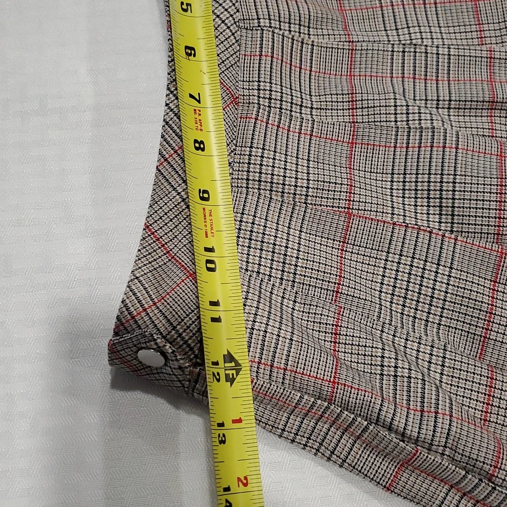 Divided Plaid Pleated school girl  Preppy  Micro Mini Skirt - Picture 4 of 8